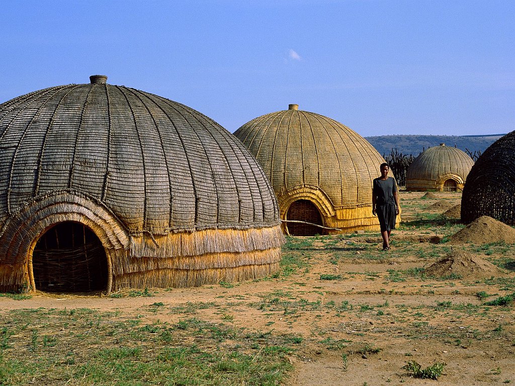 Zulu Huts, South Africa